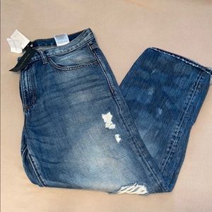 Brand new boyfriend cut distressed jeans